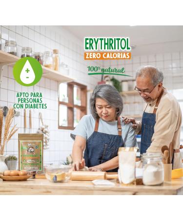 Erythritol 500gr 100% Natural Sweetener 0 Calories DulciLight Zero | Vegan Alternative | Enjoy Without Guilt | Ideal for The Keto Diet | DulciLight The Natural Taste of Sugar | - Buy Online on GoSupps.com