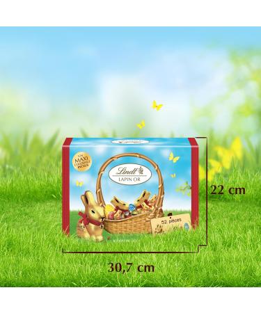 Lindt - Kit chasse aux ufs LAPIN OR - Assortiment de Chocolats au Lait et Lait-noisettes - Id al pour P ques 582g - Buy Online on GoSupps.com