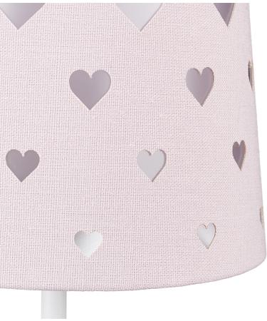  Buy Relaxdays Children s Bedside Lamp - Pink-White Hearts Fabric Lampshade | Perfect for Baby & Child | HxD: 43 x 16 cm - International Shipping Available  - Buy Online on GoSupps.com