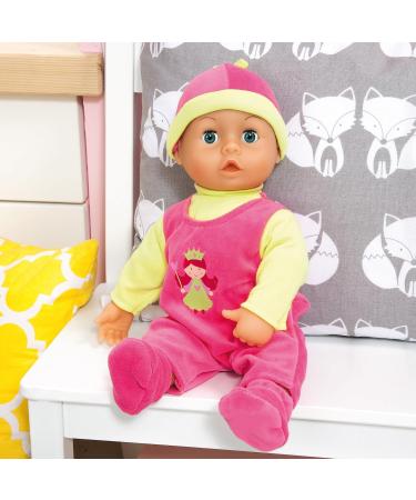 Buy Bayer Design 93806AA Interactive Talking Baby Doll - Soft Body 38 cm with Pacifier & Bottle - Perfect Gift for Kids | International Shipping Available - Buy Online on GoSupps.com