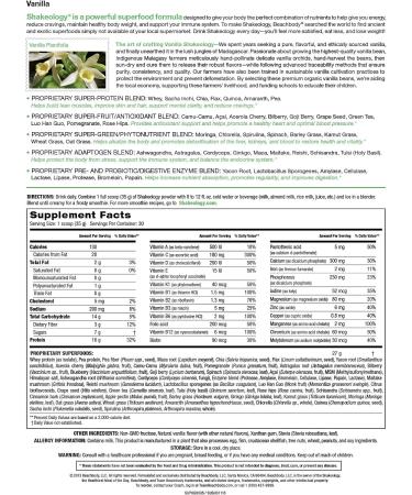 Shakeology Vanilla 30 Servings Bulk Bag - Pack of 1 - Buy Online on GoSupps.com