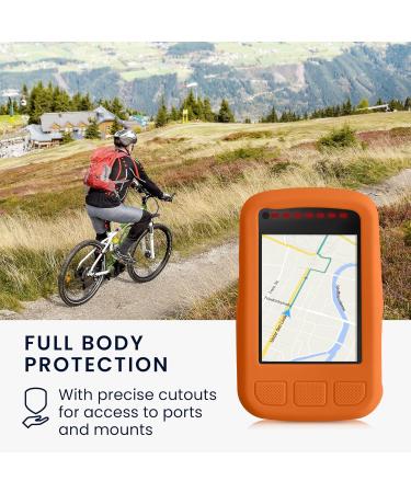 kwmobile Case for Wahoo Elemnt Bolt V2 - Black Orange Silicone GPS Bicycle Protective Cover - Durable & Lightweight - Buy Online on GoSupps.com