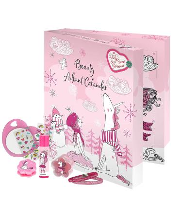 Sweet Princess Unicorn Beauty Advent Calendar for Kids - Hair Accessories & Gifts for Unicorn Fans | 314g - Buy Online on GoSupps.com