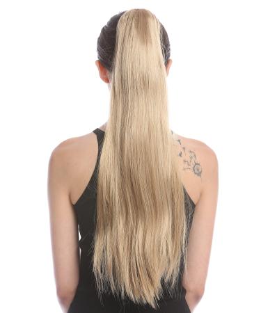 WIG ME UP - JL-3079-22T Extension hairpiece braid blonde hair extension with butterfly clip straight long approx. 70 cm