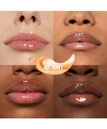 Maybelline New York Lifter Plump Lip Gloss 008 Hot Honey - Hyaluronic Acid, Chilli Pepper, XL Wand, Vegan Formula - Long-Lasting Plump Effect - Buy Online on GoSupps.com