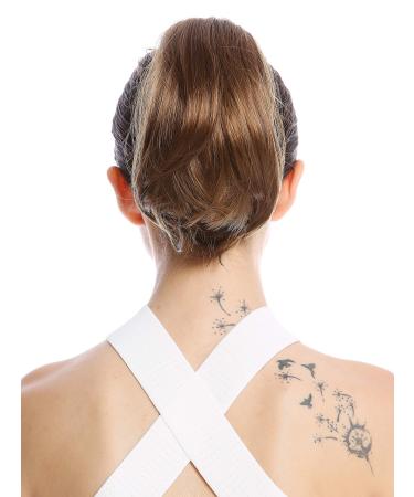 WIG ME UP - N869-V-12 hairpiece braid ponytail short straight golden brown brown 20 cm