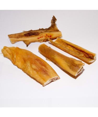 Beef scalp 1 x 1000g golden brown chew snack like oxtails/beef ears Beef 1 kg (1 pack)