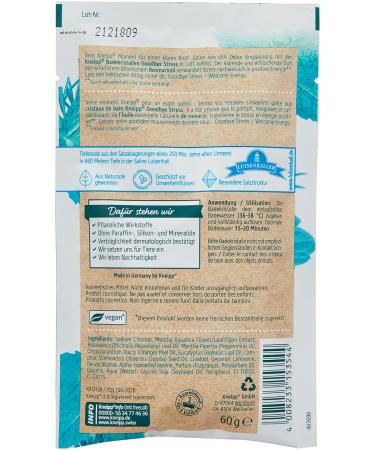 Kneipp Bath Crystals Goodbye Stress - Relaxing Soak 60g | Best International Shipping - Buy Online on GoSupps.com