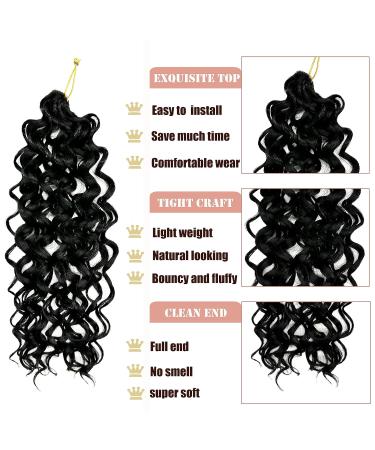 8 Packs GoGo Curl Crochet Hair 14 Inch for Black Women - Natural Black Synthetic Braiding Hair - Buy Online on GoSupps.com