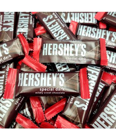 Hershey's Special Dark Mildly Sweet Chocolate Candy Bar 2 lb Bulk Pack - Individually Wrapped Snack Size Dark Chocolate Bar - Buy Online on GoSupps.com