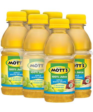 Mott's 100% Apple White Grape Juice 8 Fl Oz (Pack of 6) - Buy Online on GoSupps.com