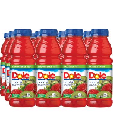 Dole Strawberry Kiwi Juice Cocktail 450 ml Bottles 12 Pack - Buy Online on GoSupps.com