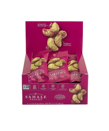 Sahale Snacks Pomegranate Vanilla Cashews - 9 Pack Glazed Mix (1.5 oz Each) - Buy Online on GoSupps.com