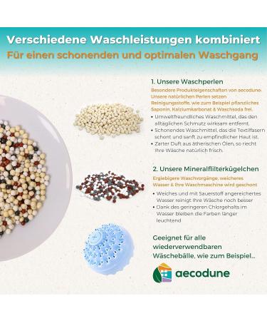  KO Waschball Refill - 240 Washes of Natural Detergent Powder | Zero Waste Lemon Scent | Gentle for Sensitive Skin | 1 Year Supply - Buy Online on GoSupps.com