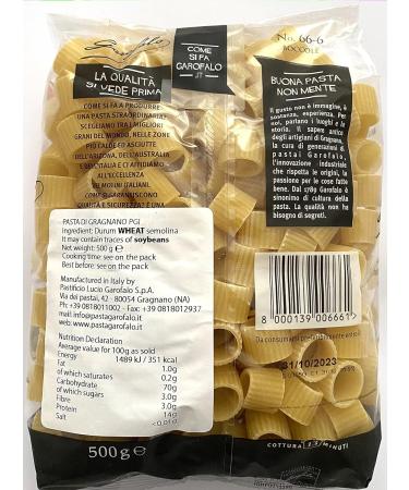 Garofalo Ditaloni Rigate Pasta 500 g 500 g (Pack of 1) - Buy Online on GoSupps.com