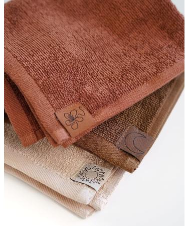 SWEET JULY Skin Face Towel Set - 100% Cotton Soft & Absorbent Day & Night Makeup Removal Pack of 6 | International Shipping - Buy Online on GoSupps.com