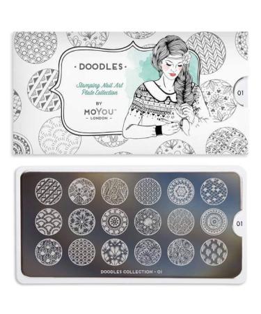 Moyou Stamping Schablon - Doodle 01 - Buy Online on GoSupps.com