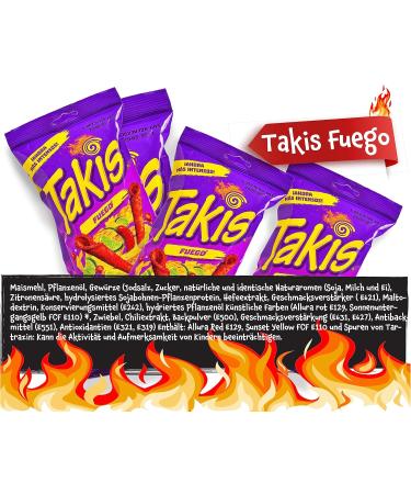 Buy Takis Chips Fuego - Pack of 2 (280g Each) | Spicy Chips Bulk Box for International Shipping - Buy Online on GoSupps.com