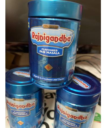 3 Cans Rajnigandha Pan Masala 100 grams each (300g total) Mouth Freshening