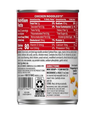 Campbell's Kids Chicken Noodle Soup 10.5oz Can (Pack of 12) - Buy Online on GoSupps.com