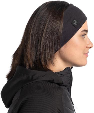 Shop Solid Black Buff Headband - Unisex Merino Wide for Ultimate Comfort | International Shipping Available - Buy Online on GoSupps.com
