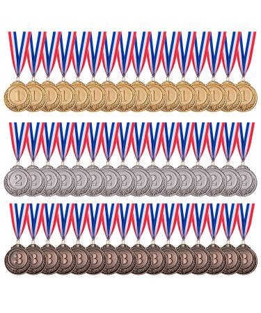 favide 48 Pieces Gold Silver Bronze Award Medals-Winner Medals Gold Silver Bronze Prizes for Competitions, Party,Olympic Style, 2 Inches