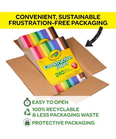 Crayola Construction Paper 240 Count Bulk School Supplies For Kids 2-Pack School Paper - Buy Online on GoSupps.com