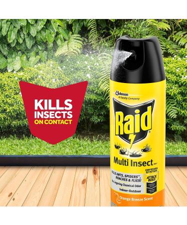 Raid Multi Insect Killer Orange Breeze 15 OZ (Pack of 3) - Buy Online on GoSupps.com