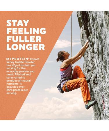 Myprotein Impact Whey Protein Isolate 5.5 Lbs (81 Servings) Unflavored 25g Protein 3.5g Glutamine & 6g BCAA Per Serving Unflavored 5.5 Pound (Pack of 1) - Buy Online on GoSupps.com