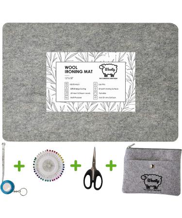 Wool Pressing Mat 18x12 - 100% Natural New Zealand Wool Ironing Pad for Quilting - Quilters Pressing Pad for Ironing Station - Buy Online on GoSupps.com