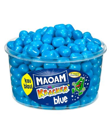 Buy Haribo Maoam Kracher Blue Dragees - Chewy Blue Raspberry Candy 3 Pack (3600g) - International Shipping Available - Buy Online on GoSupps.com