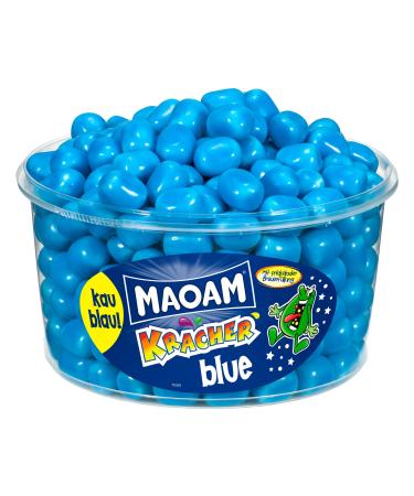 Haribo Maoam Kracher Blue/Bleu drag es bonbons m cher 265 pi ces bo te 1200g 265 Count (1.2 kg) Blue Blue/bleu Jaune