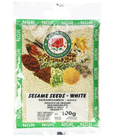 Ngr sesame seeds white 100g 1 pack (1 x 100 g pack)