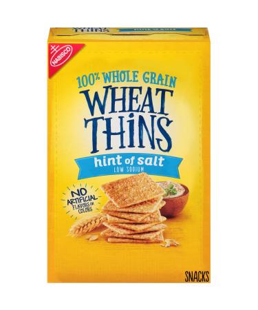 Wheat Thins Hint of Salt Whole Grain Low Sodium Crackers, 9.1 oz