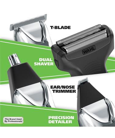 Wahl Stainless Steel Lithium Ion 2.0+ Beard Trimmer for Men - All-in-One Grooming Kit - Model 9864SS - Buy Online on GoSupps.com