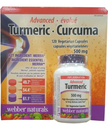 Webber Naturals Advanced Turmeric (120 Capsules) 120 Count