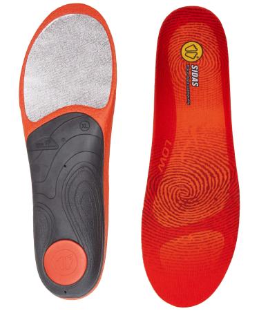 Sidas 3 Feet Low Arch Insoles 2018 - X-Large/Orange