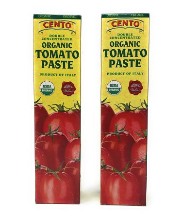 Cento Double Concentrated Organic Tomato Paste - 2 Pack of 4.56 oz Tubes - Buy Online on GoSupps.com