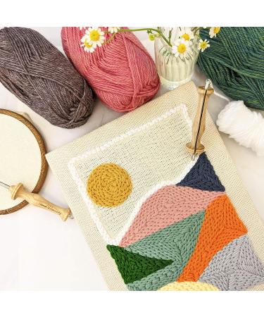 Wool Queen 10 Regular Beech Wooden Handle Punch Needle Rug Hooking Tool - Premium Quality for Rug Making - Buy Online on GoSupps.com