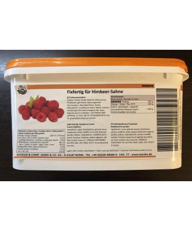 Raspberry Kessko cream stock 900 g cream stand cream stiffener cream 0.9 kg (raspberry)