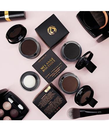 Melange Boutique Hairline Powder Instant Formula (Black) - Root Touchup & Concealer for Gray Roots, Thinning & Bald Spots - Buy Online on GoSupps.com