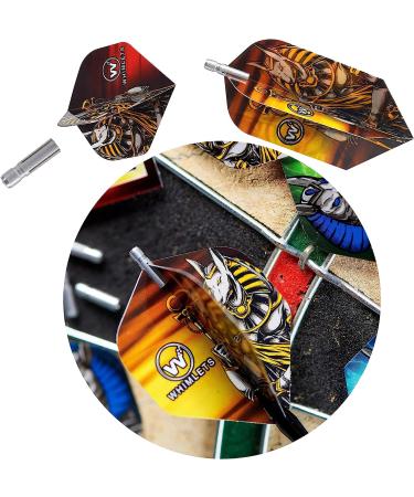 Whimlets Dart Flights and Accessories Kit - 30-Piece Professional Set with 10 Unique Slim/Standard Designs - Customizable Dart Accessories - Buy Online on GoSupps.com