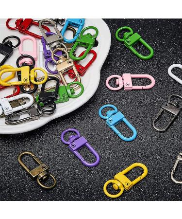Colorful Metal Lobster Clasp Hooks with Key Rings - 12 Colors (36 Pieces) | DIY Bag Key Chains & Jewelry Making Accessories - Buy Online on GoSupps.com