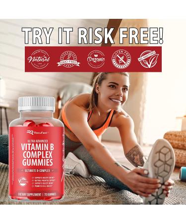 Vitamin B Complex Gummies - Energy Supplement with B12, B3, B5, B6, B7, B8, B9, & Vitamin C - 2 Pack, 140 Ct - Vegan Friendly - Buy Online on GoSupps.com
