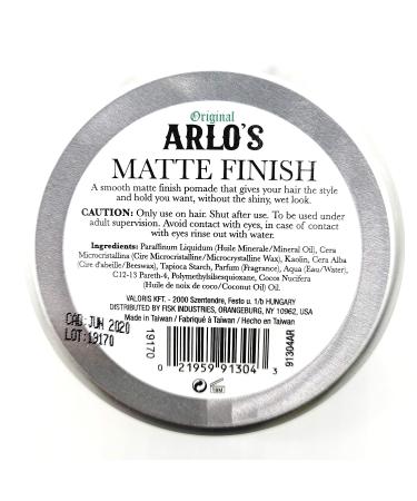 Arlo's Matte Pomade - 3 oz - Buy Online on GoSupps.com