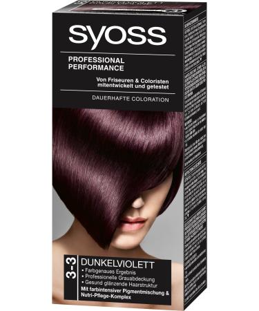 Syoss Color 3-3 Dark Violet Level 3 violet 1 piece (1 pack)