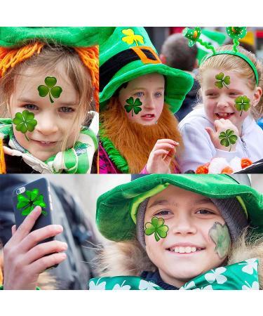 48 PCS FANRUI 3D Shamrock Temporary Tattoos - Saint Patrick's Day Party Favor for Kids & Adults - Lucky Green Four Leaf Clover Decals - Buy Online on GoSupps.com