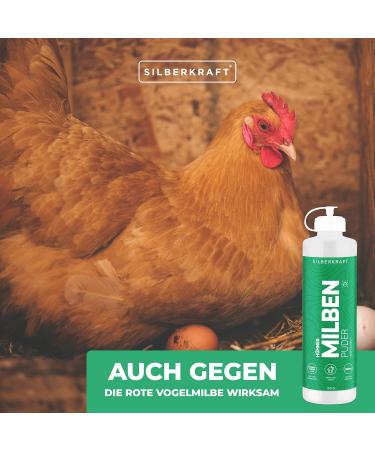 Silver Power Mite Powder 100g - Effective Mite Protection for Chickens & Birds | Anti-Mite Solution Against Red Bird Mite | Guaranteed Defense - Buy Online on GoSupps.com