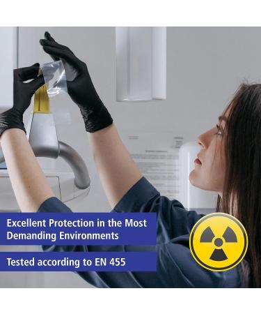 Meditrade 1284S Black Nitrile Examination Gloves - Size Small | Latex-Free & Powder-Free - Buy Online on GoSupps.com