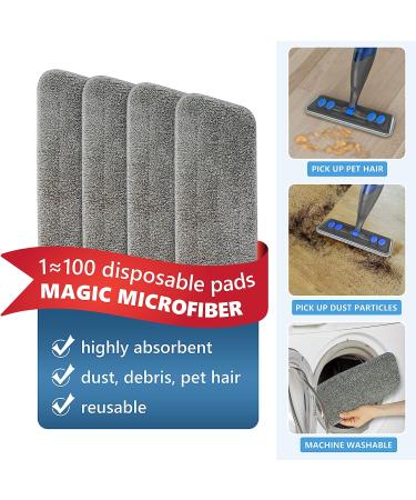 Spray Mop for Floor Cleaning with Refillable Bottle and 4 Washable Pads - Buy Online on GoSupps.com